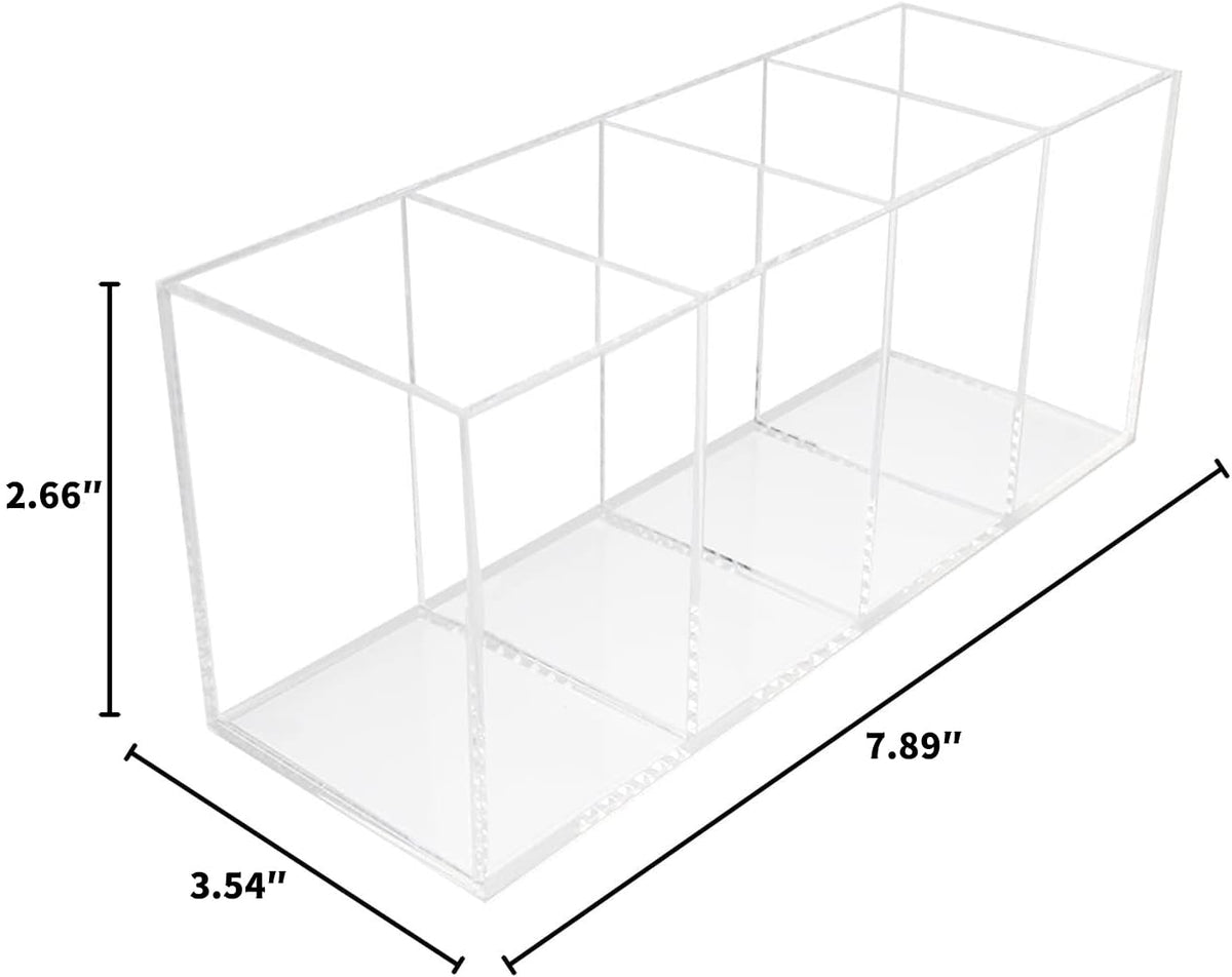 QPEY side view highlighting four compartments for separated items