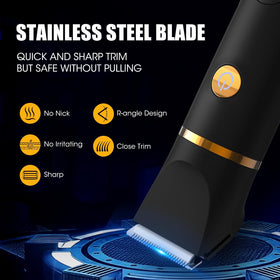 Qreeyx close-up of ceramic R-shaped blade protecting sensitive skin