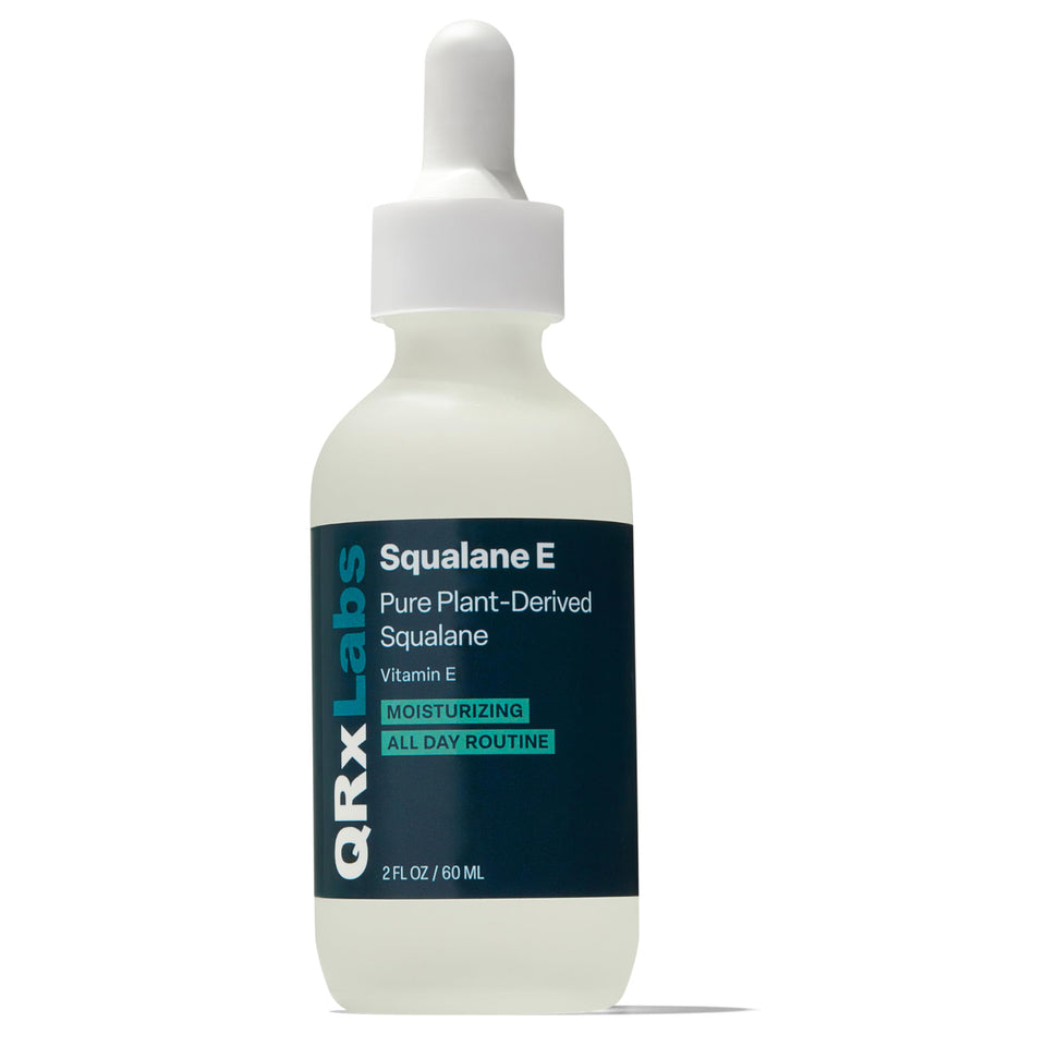 QRxLabs front bottle showing clean packaging and product hydration benefit