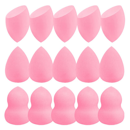 QSdywlyd front packaging showing 15 pink sealed sponges, hygienic and convenient