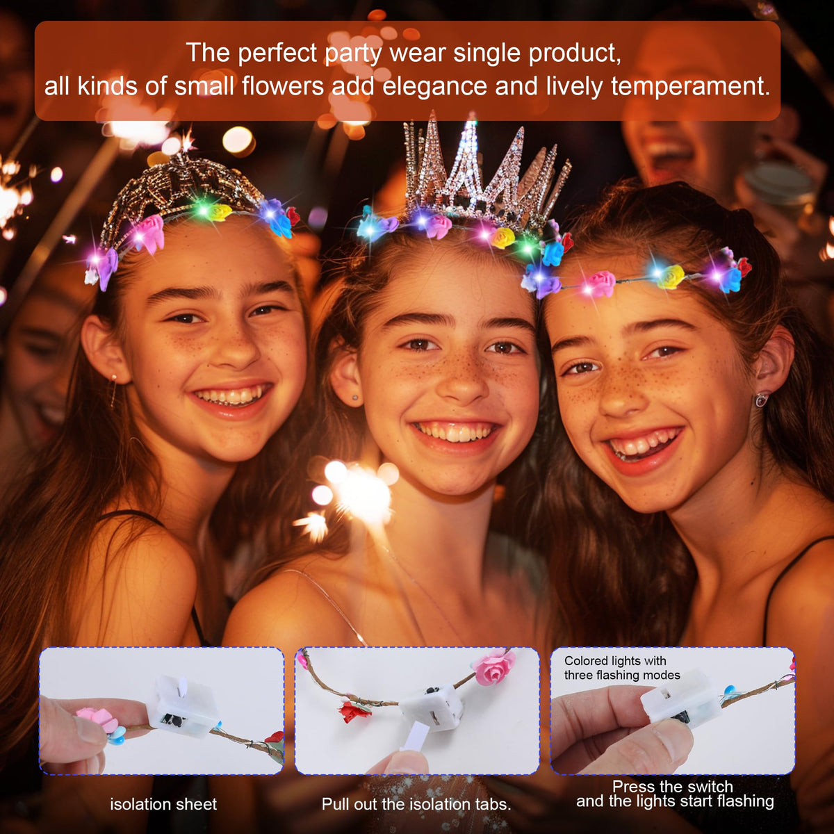 QSJQAMG display of all 30 headbands to show quantity and matching set