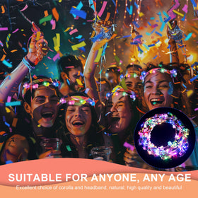 QSJQllo illuminated headbands at night, creates standout visual effect
