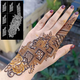 QSTOHENA forearm design example showing extended motif and wearable decoration
