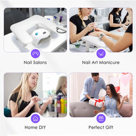Quaferen gift box packaging presented as ideal present for nail technicians