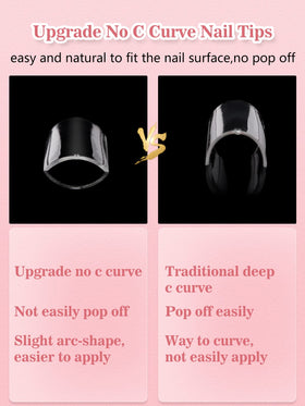 Quaferen tip length on hand model demonstrating extra-long 3XL styling