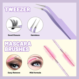 QUAFFLY before and after eye comparison illustrating fuller natural-looking lashes