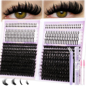 QUAFFLY front package shot showing contained complete lash kit benefits
