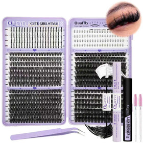 QUAFFLY front packaging showing full 678-piece kit and included tools for convenience