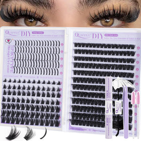 QUAFFLY front packaging showing full lash kit for easy selection
