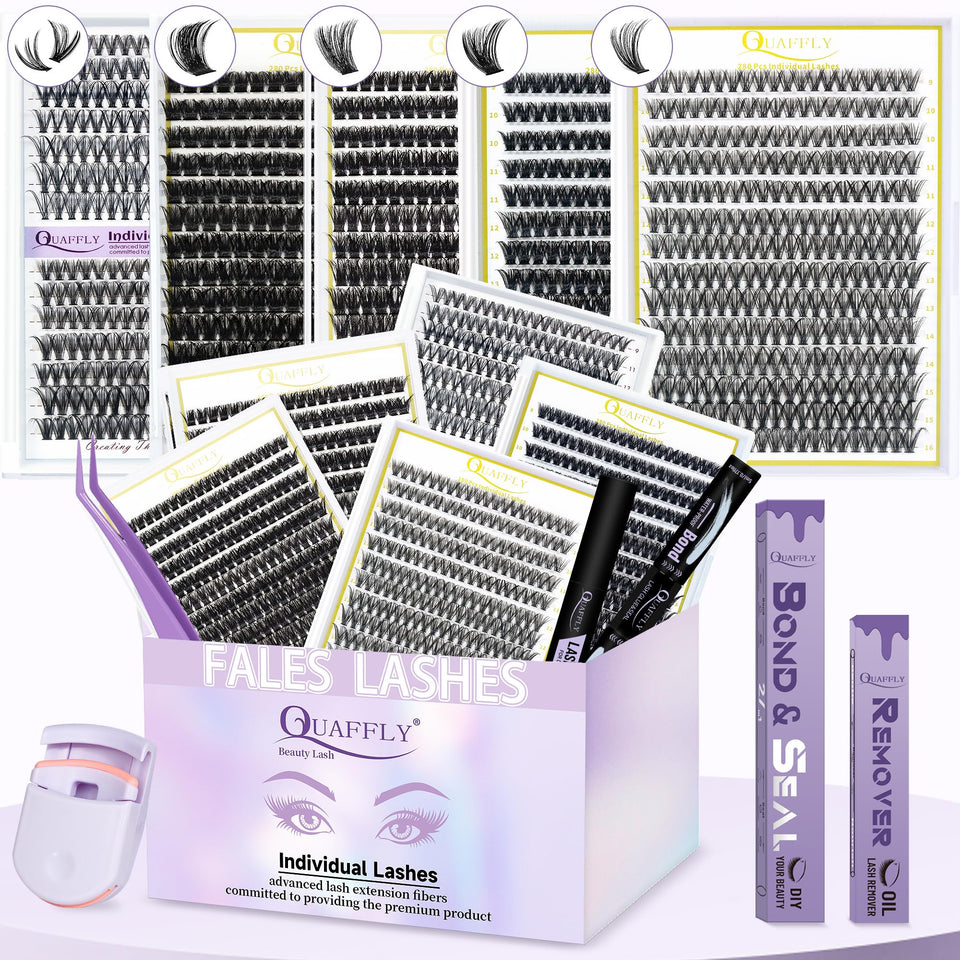 QUAFFLY front packaging showing full kit and organized case for easy storage