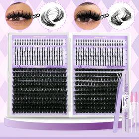QUAFFLY lower lashes placement demonstrating eye-balancing effect