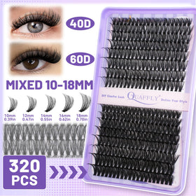 QUAFFLY complete tool set laid out for seamless DIY lash application and removal