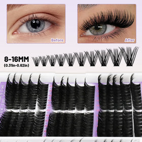 QUAFFLY tweezers and two brushes displayed for precise placement and blending