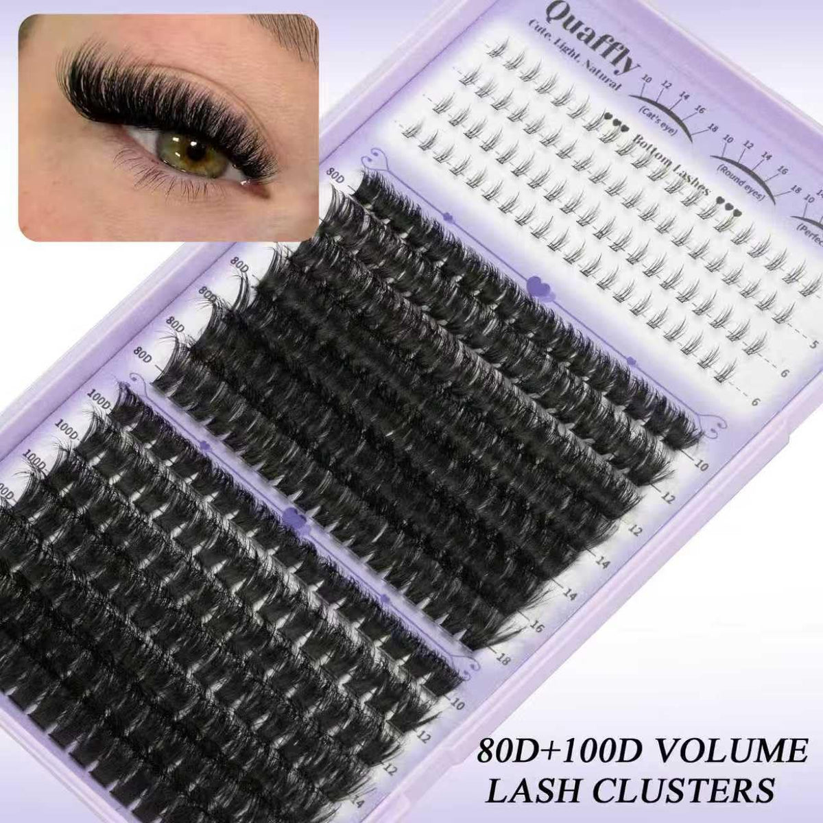 QUAFFLY precision tweezers and two brushes for accurate placement and easy grooming