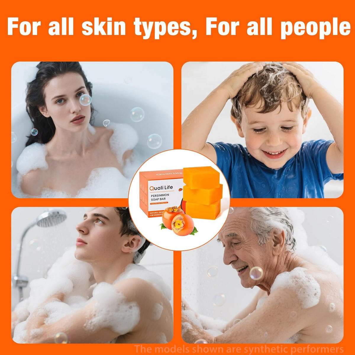 QualiLife soap used on feet highlighting odor control for active lifestyles
