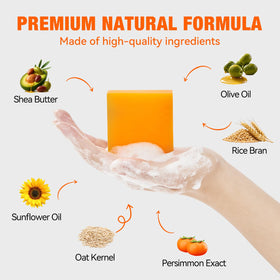 QualiLife soap lathering into light foam, demonstrating gentle cleansing action