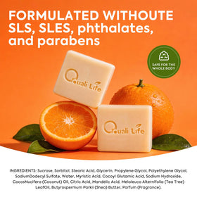 QualiLife tangerine scent still life conveying fresh subtle fragrance
