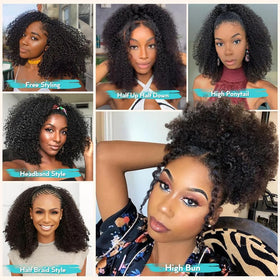 QUANDIAN high ponytail styling showing versatility and natural blend benefit