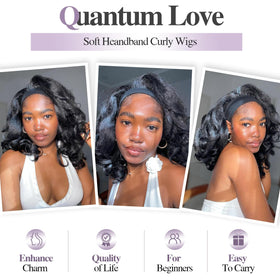Quantum Love curly ends detail highlighting soft, tangle-resistant curls