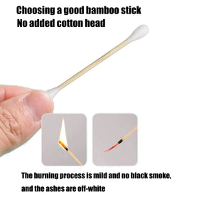 Quanzhou Chenchenchen swab alongside ruler showing 80mm total length