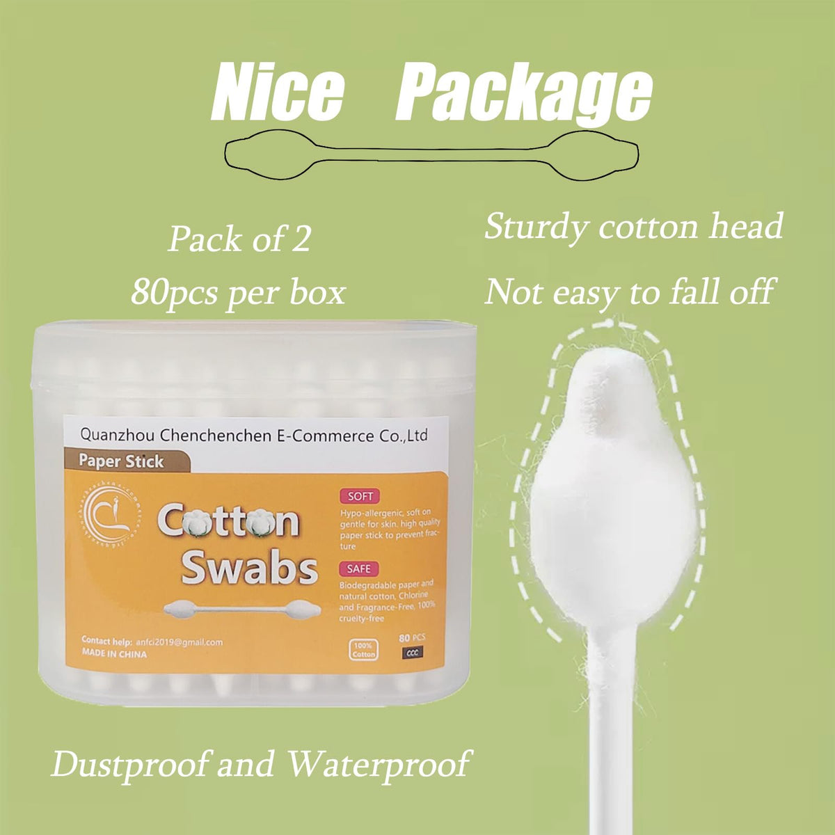 Quanzhou Chenchenchen swab in use for baby care showing safe cleaning benefit