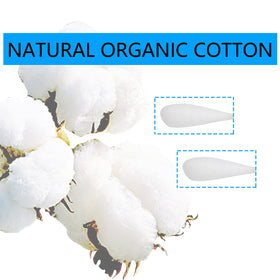 Quanzhou Chenchenchen enlarged cotton tip detail showing dense absorbent fiber quality