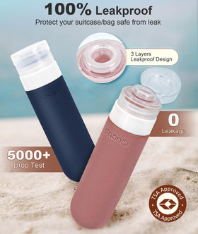 Quatish close-up of patented three-layer cap and seal demonstrating leakproof protection