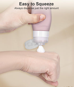 Quatish cream jars with spatula showing hygienic transfer and compact storage