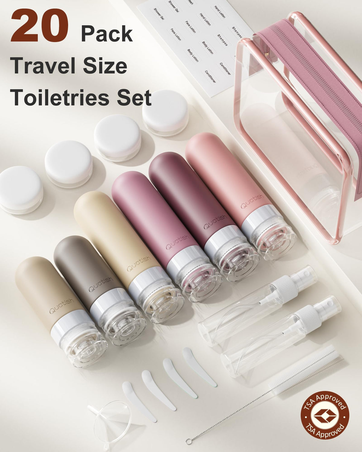 Quatish silicone bottle close-up highlighting leakproof three-layer seal