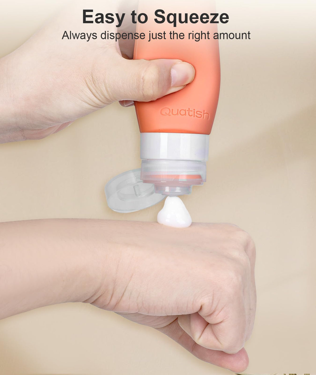 Quatish silicone texture detail highlighting flexible BPA-free material and durability