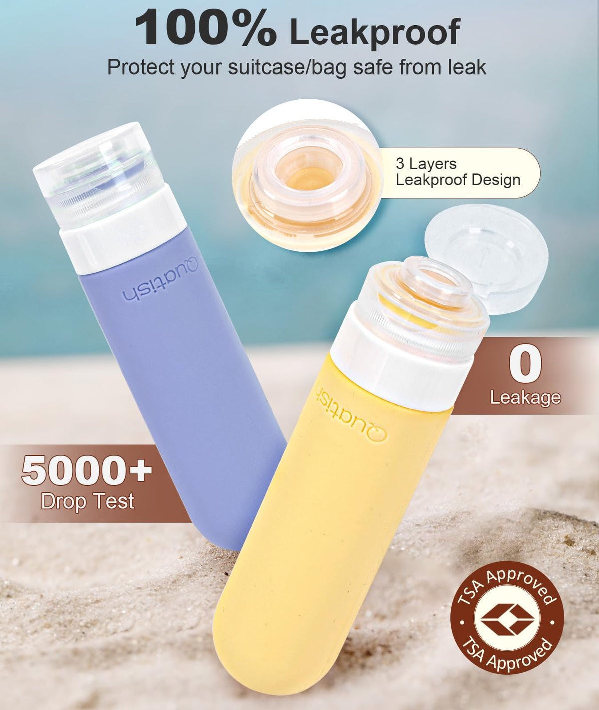 Quatish wide-mouth refill demonstration with funnel, easy and mess-free refilling