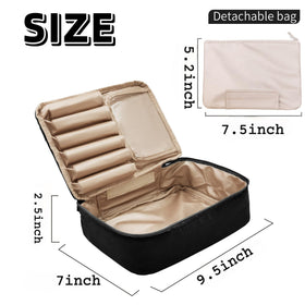 Queboom interior padding close-up protecting cosmetics and reducing impact