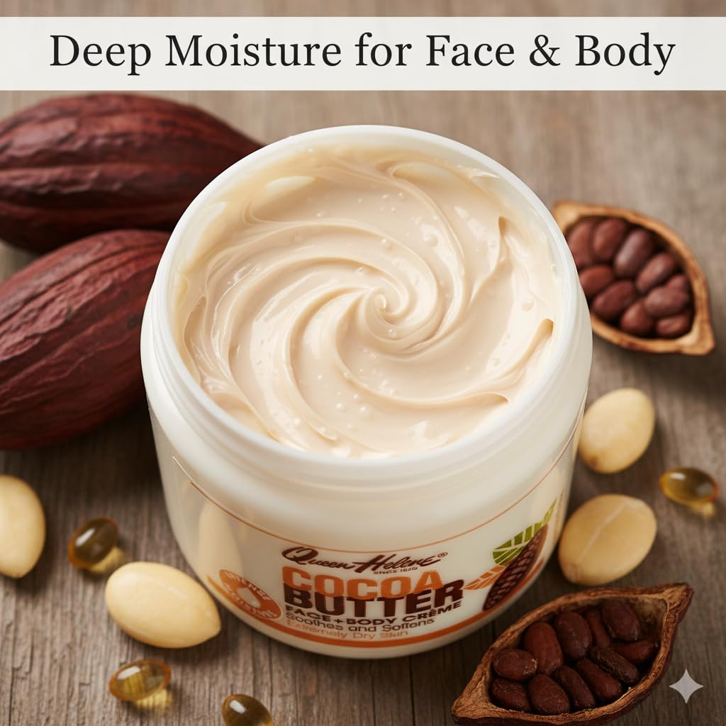 Queen Helene applied to face illustrating non-greasy, smooth finish