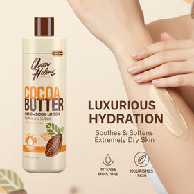 Queen Helene lotion dollop texture showing rich cocoa butter hydration