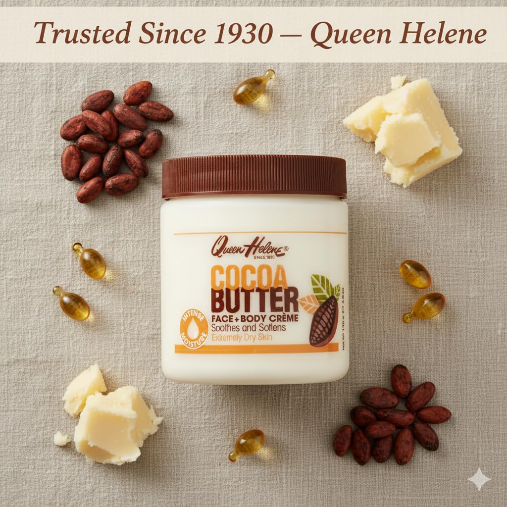 Queen Helene cream on palm demonstrating smooth application benefit
