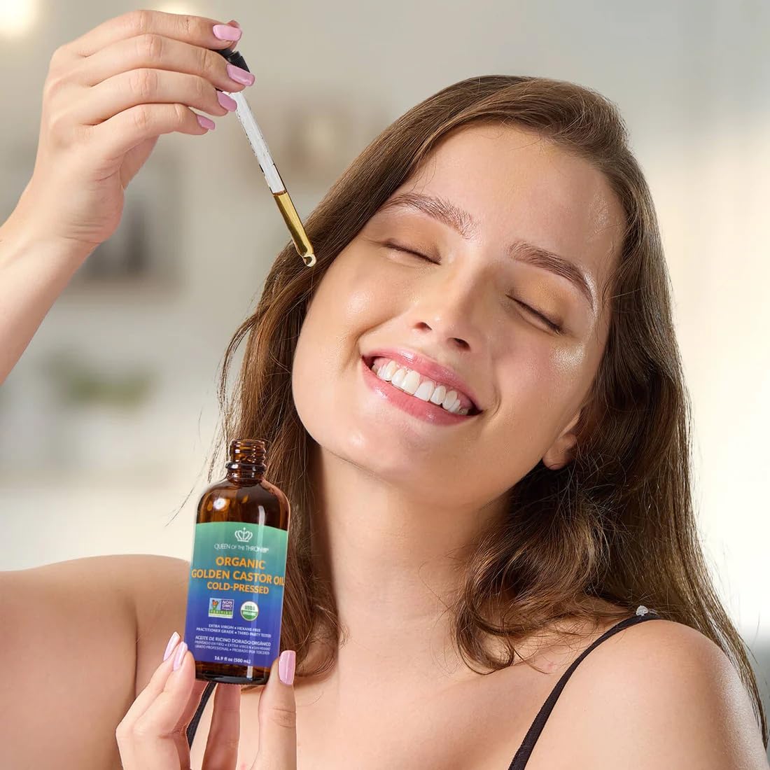 QUEEN OF THE THRONES hair mask mix showing deep conditioning benefits