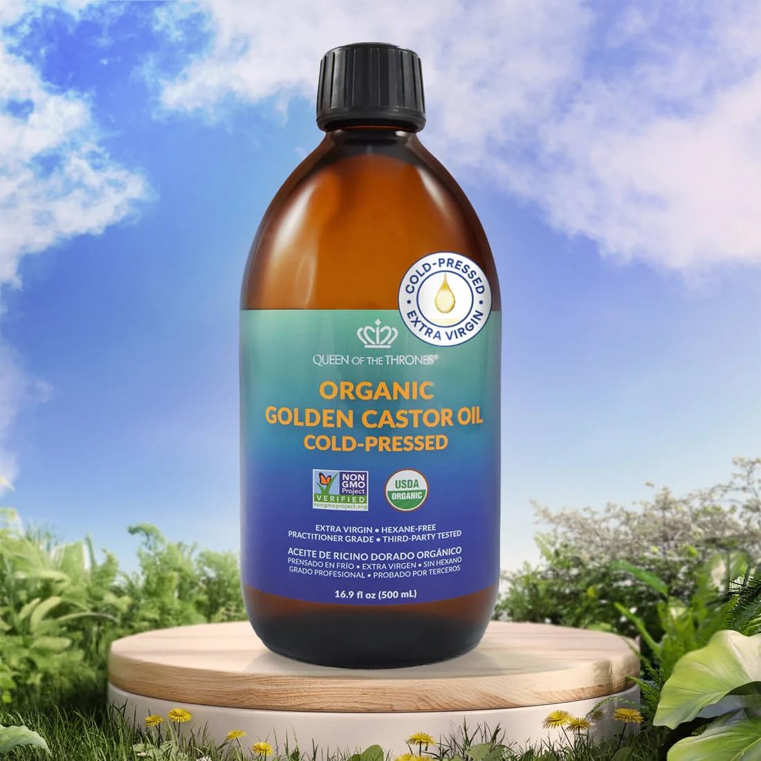 QUEEN OF THE THRONES pouring oil texture that conditions hair