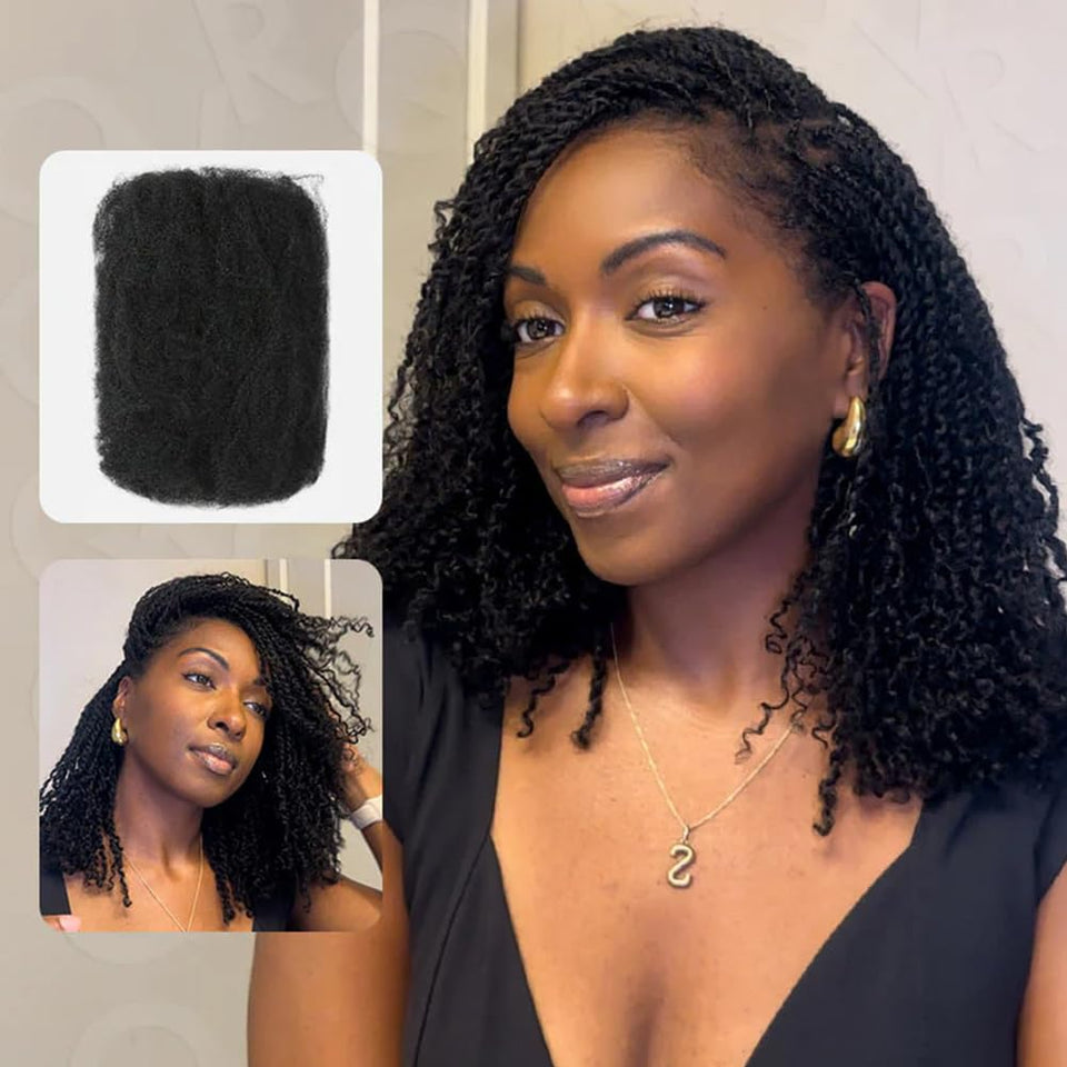 QUEEN VIRGIN REMY front packaging showing 50g pack and natural black benefit natural blend