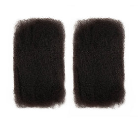 QUEEN VIRGIN REMY hair in hand showing 18 inch length and easy portioning benefit
