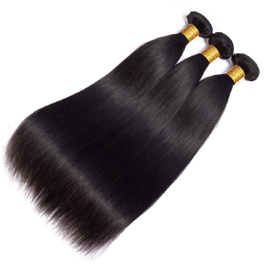 Queenset close-up of straight hair ends showing smoothness and fullness