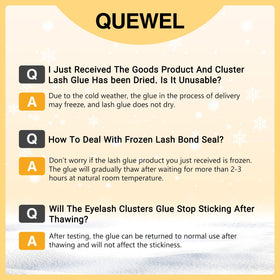 QUEWEL glossy texture on brush showing smooth sealant finish for water resistance