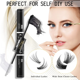 QUEWEL removal demo with makeup remover showing easy residue-free cleanup