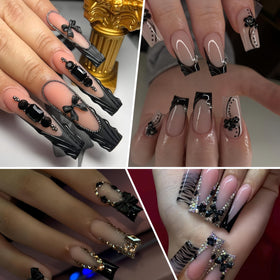 Quezadyl charms next to fingers showing scale and easy placement benefits