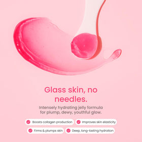 QUIA Beauty open jar revealing smooth jelly texture for fast absorption