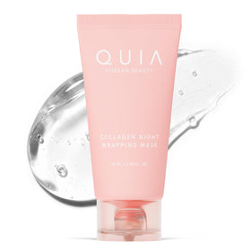 QUIA Beauty front jar packaging showing product name and benefits