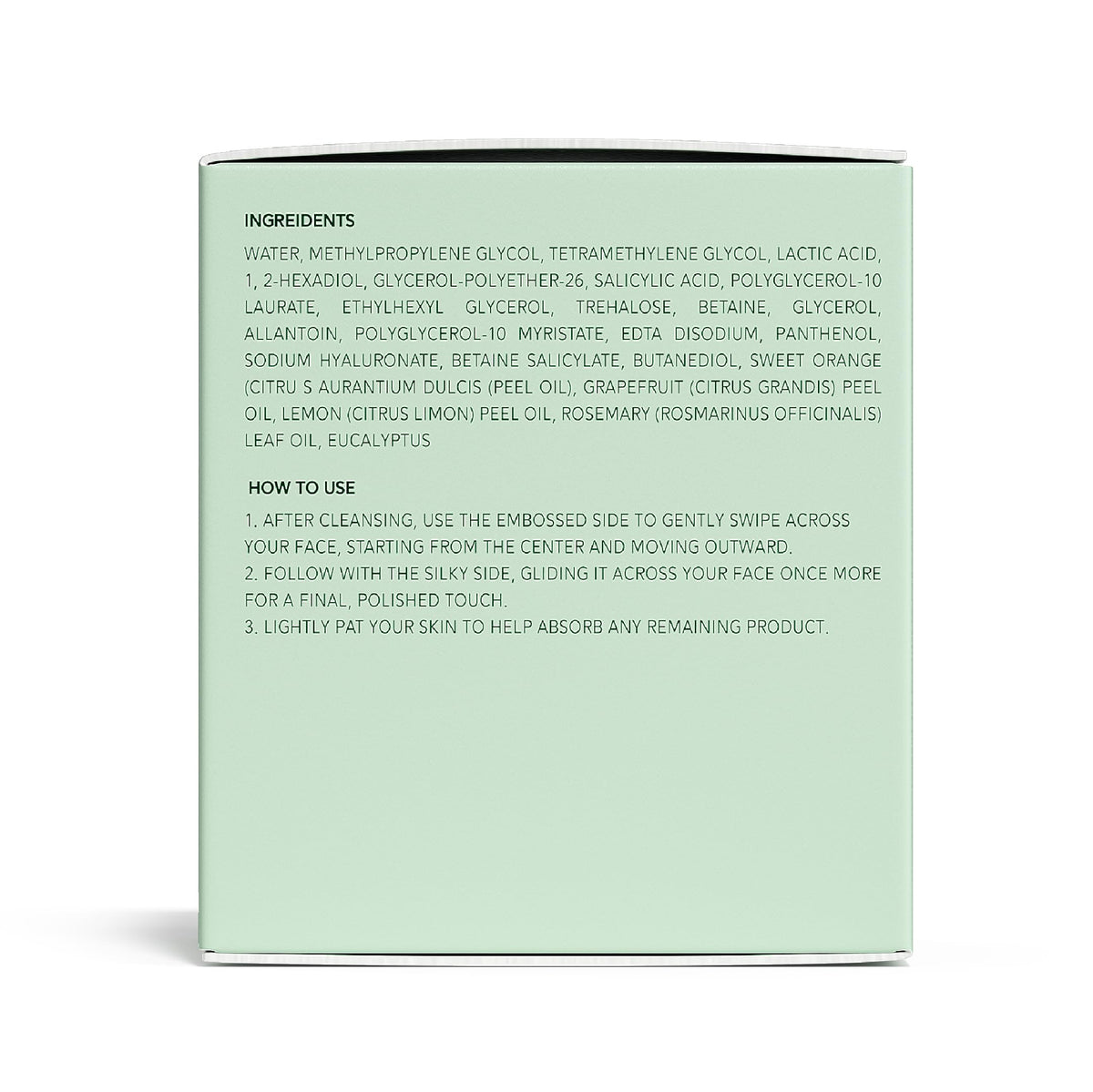 QUIA ingredients label closeup showing botanical formula reassurance benefit