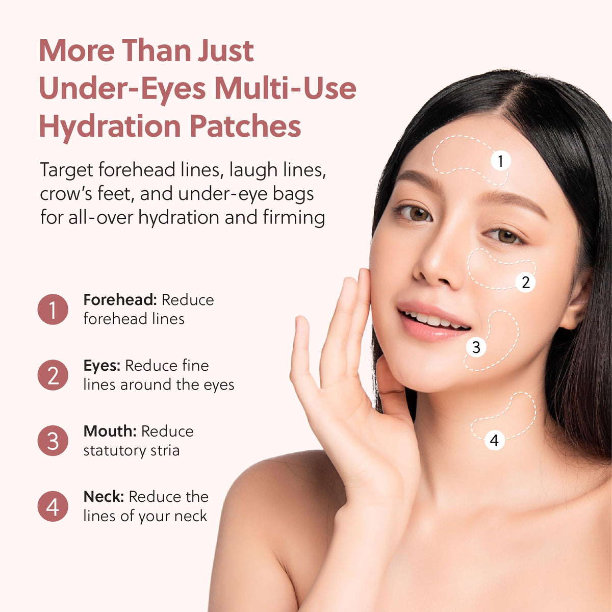 QUIA ingredient label close-up showing collagen and hyaluronic acid benefit