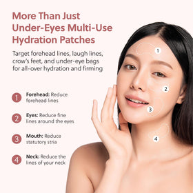 QUIA ingredient label close-up showing collagen and hyaluronic acid benefit