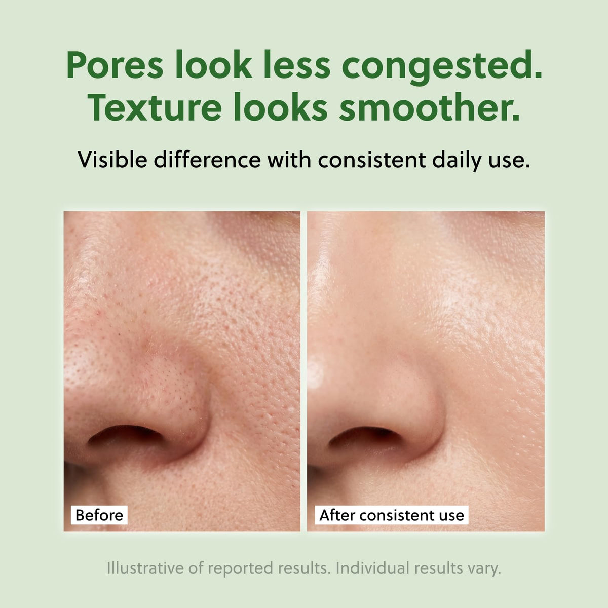 QUIA soaked pad detail showing saturated cotton for no-extra-serum benefit