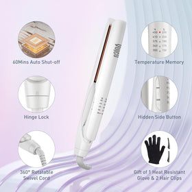 QUICO straightener on bathroom counter staged for daily styling